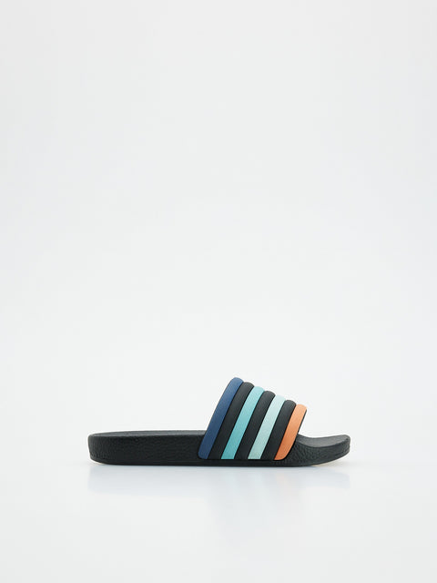 Reserved Boy's Black Flip-flops With Colorful Straps | Reserved In Lebanon