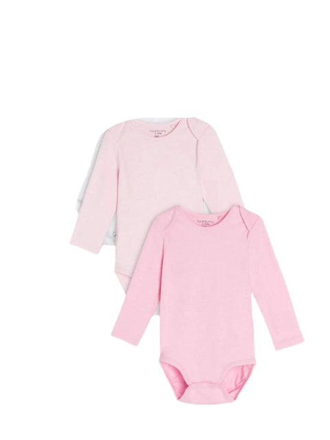 Sinsay Baby Girl's Pack Of 3 Pink Long-Sleeve Bodysuit ANFK1387
