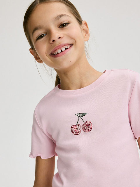 Reserved Girl's Pink with application T-Shirt | Reserved in Lebanon