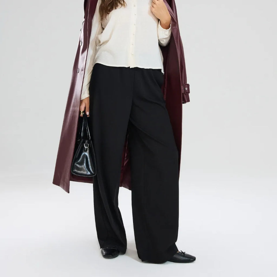 Sinsay Women's Black Wide Leg Pants