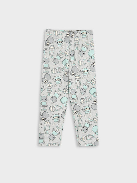 Sinsay Boy's Green & Gray Printed 2 Pack Pajama Set |Sinsay In Lebanon