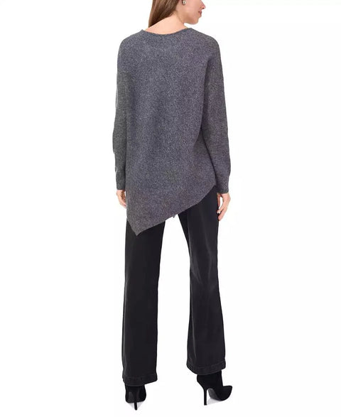 Vince Camuto Women's Gray Crewneck Asymmetrical Sweater|Vince Camuto In Lebanon
