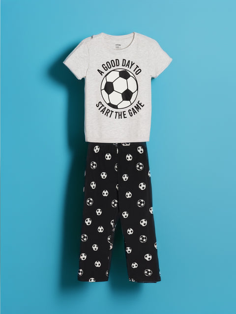 Sinsay Boy's White Football Two piece Pyjama Set  | Sinsay in Lebanon