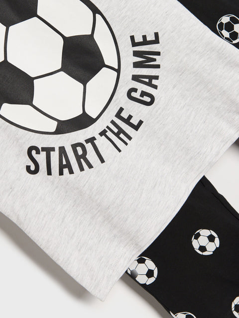 Sinsay Boy's White Football Two piece Pyjama Set  | Sinsay in Lebanon