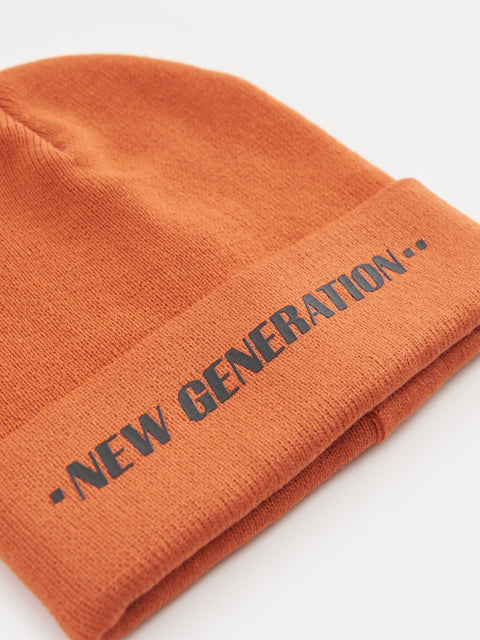 Sinsay Boy's Orange Knitted Beanie |Sinsay In Lebanon