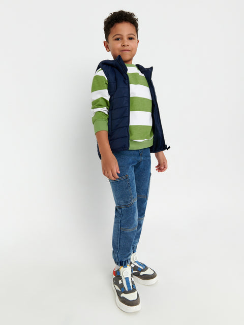 Sinsay Boy's Blue Denim Jogger Pants | Sinsay In Lebanon