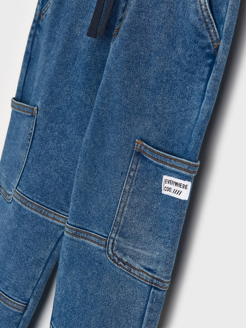 Sinsay Boy's Blue Denim Jogger Pants | Sinsay In Lebanon