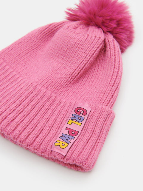 Sinsay Girl's Pink Knitted Beanie|Sinsay In Lebanon