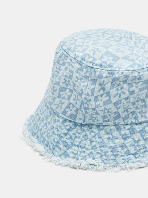 Sinsay Girl's Light Blue Denim Bucket Hat | Sinsay In Lebanon