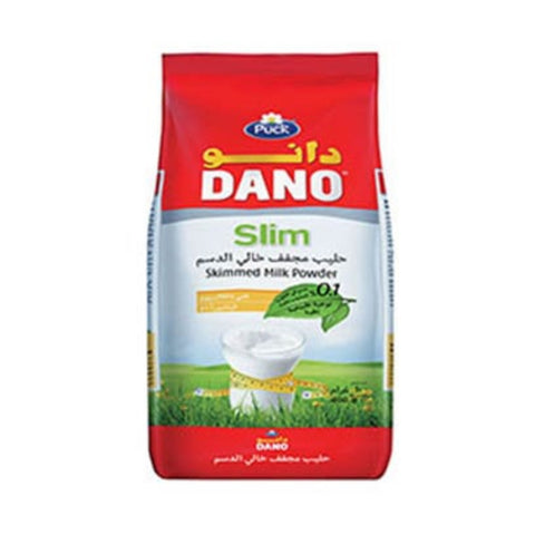 Dano Slim skimmed milk powder package on a white background
