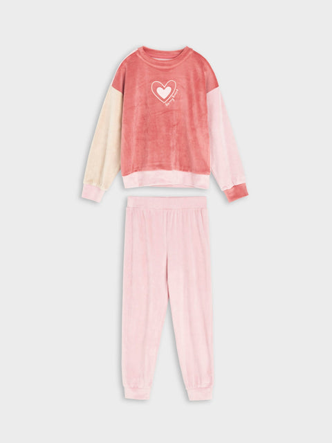Sinsay Girl's Pink Pajama Set 2 pcs | Sinsay In Lebanon