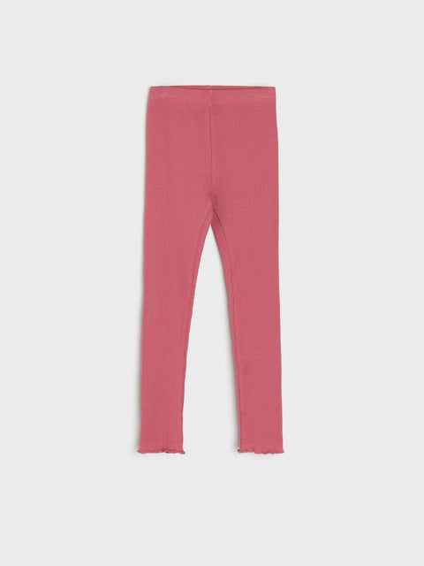 Pink leggings on a white background