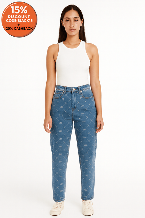Lee 411 Women's Blue High Rise Comfort Tapered Jeans  | Lee in Lebanon