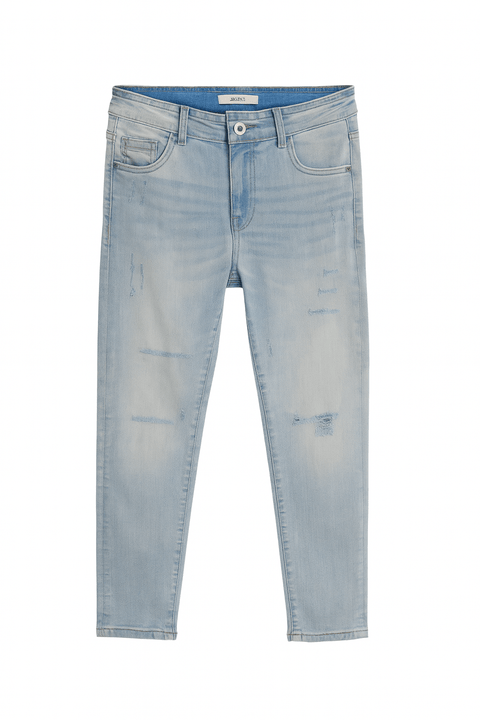 Reserved Girl's Light Blue Ripped Slim Jeans |Reserved In Lebanon