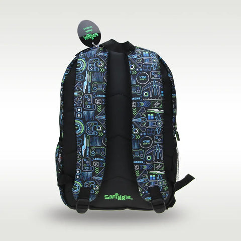 Smiggle Black Game Console Classic Backpack