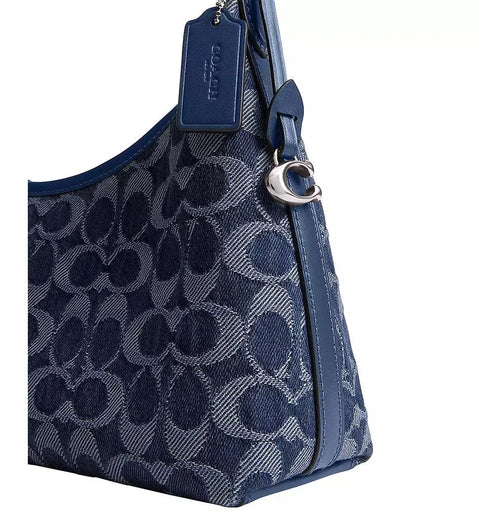 Coach Women's Navy  Juliet Small Shoulder Bag 25 in Signature Denim Shoulder Bag | Coach In Lebanon