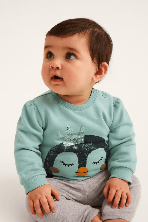 S.Oliver Baby Girl's Mint Long-Sleeve Sweatshirt |S.Oliver in Lebanon