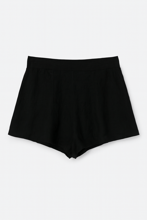 Forever 21 Women's Black Flare Short | Forever 21 In Lebanon