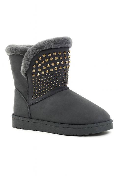 Tata Italia Women's Grey UGGS Faux Fur Ankle Boot | Tata Italia In Lebanon