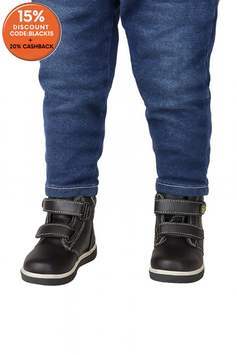 You Young Coveri Baby Boy's Black Ankle Boots | You Young Coveri In Lebanon