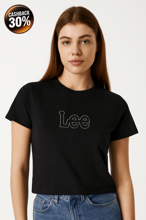 Lee Women's Black Logo T-Shirt | Lee In Lebanon