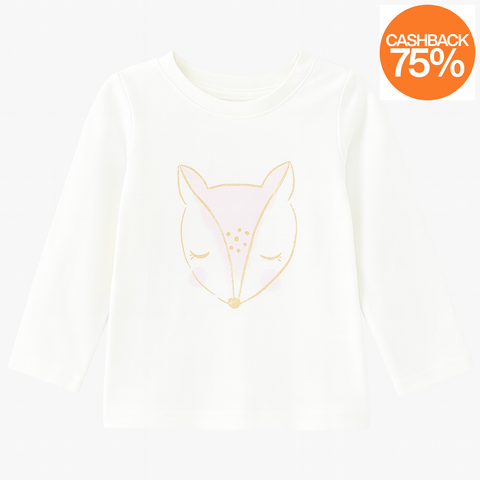 Sinsay  Baby Girl's White  Sweatshirt ANFK785