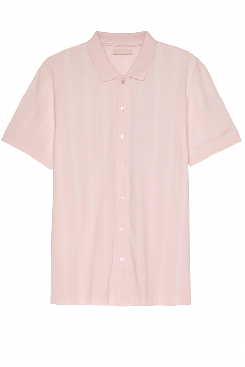 Club Room Men's Pink Short-Sleeve Elevated Bu Shirt ABF3785