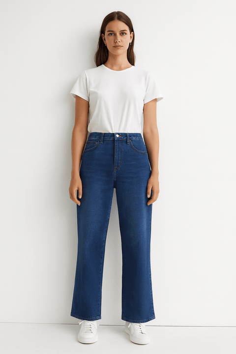 Universal Thread Women's Dark Blue High Rise Wide Leg Jeans| Universal Thread In Lebanon