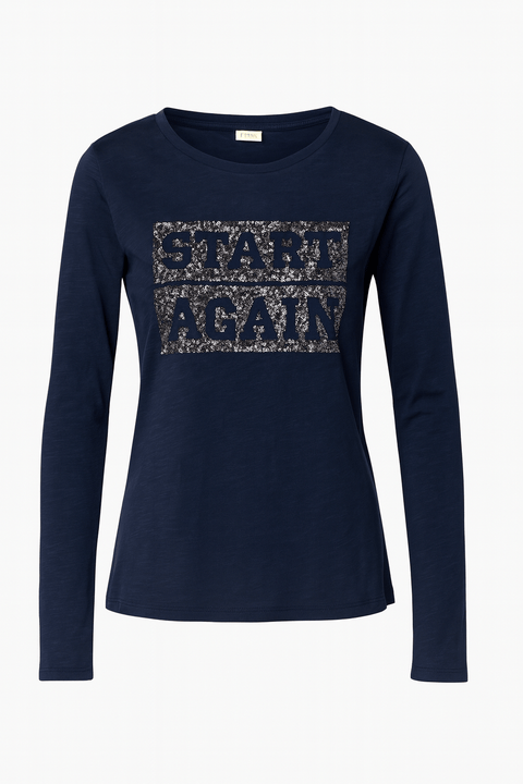 S.Oliver Girl's Navy Long-Sleeve Blouse |S.Oliver in Lebanon