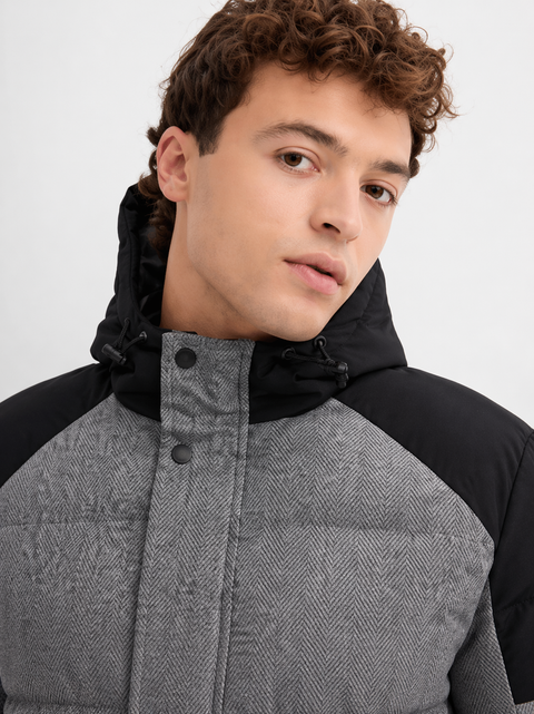 Inside Men's Grey & Black Hooded Jacket | Inside In Lebanon