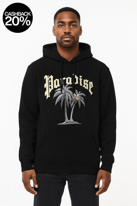 Forever 21 Men's Black Kangaroo Pocket Printed Hoodie | Forever 21 In Lebanon