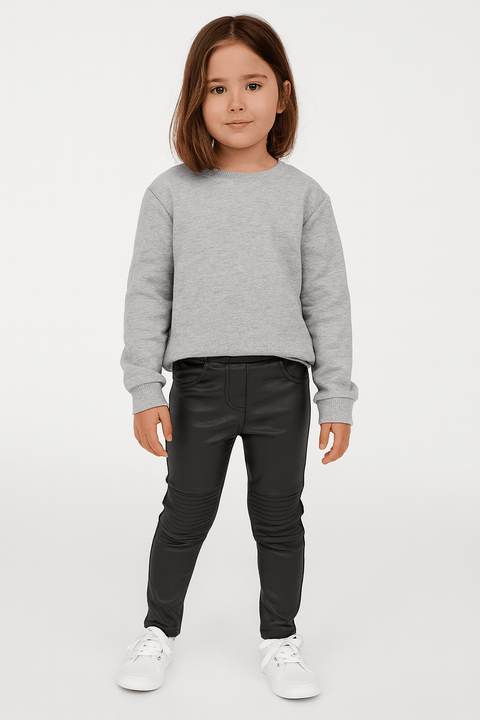Boboli Girl's Grey Leather Pants| Boboli in Lebanon