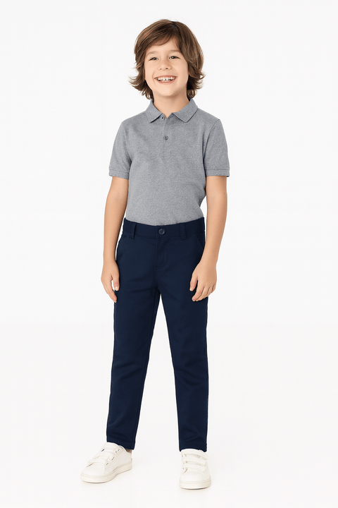 Boboli Boy's Navy Blue Slim Pants | Boboli in Lebanon