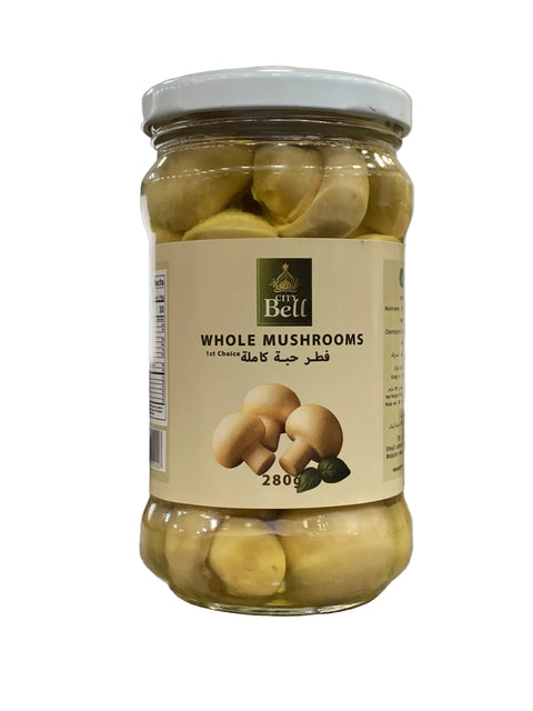 City Bell Whole Mushrooms 280g | City Bell In Lebanon