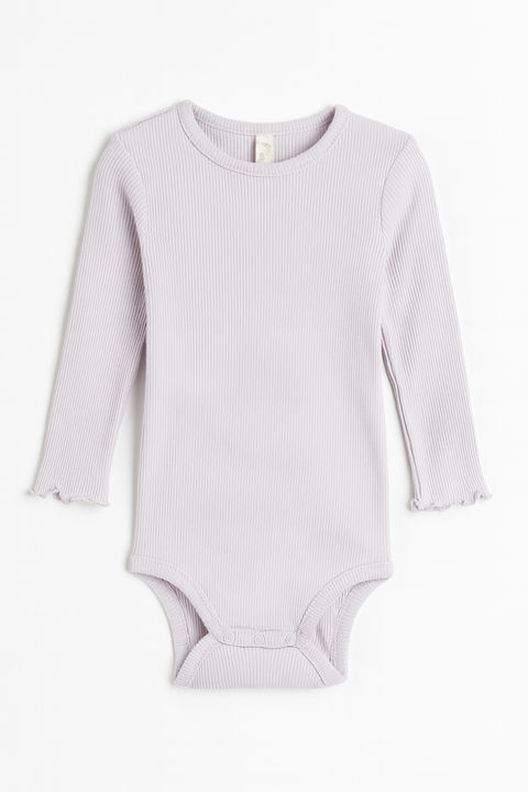POMPdeLUX Baby Girl's Purple Long Sleeve Bodysuit| POMPdeLUX in Lebanon