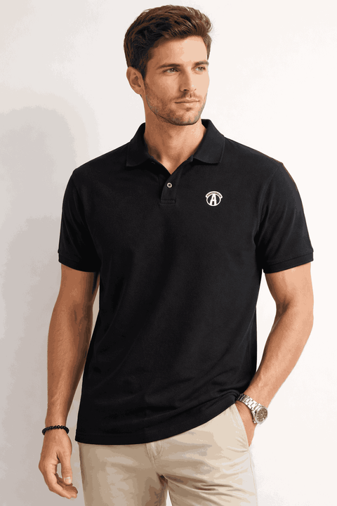 Saint-Tropez Men's Navy Knit T-Shirt | Saint-Tropez In Lebanon