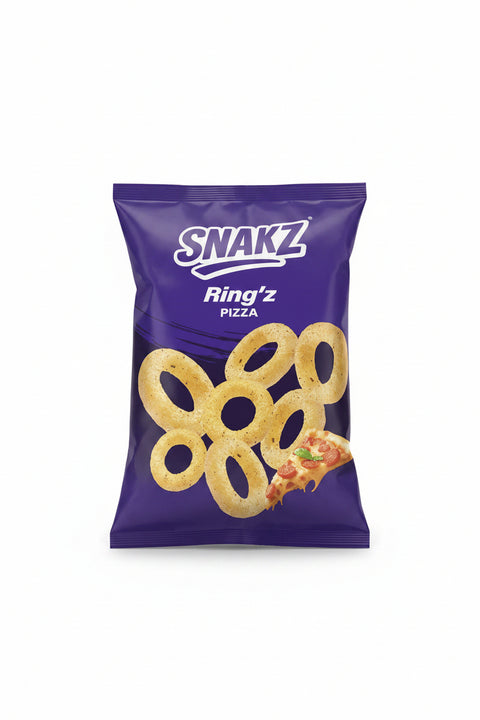 Snakz Ring'z Chips Pizza 60g | Snakz Chips In Lebanon