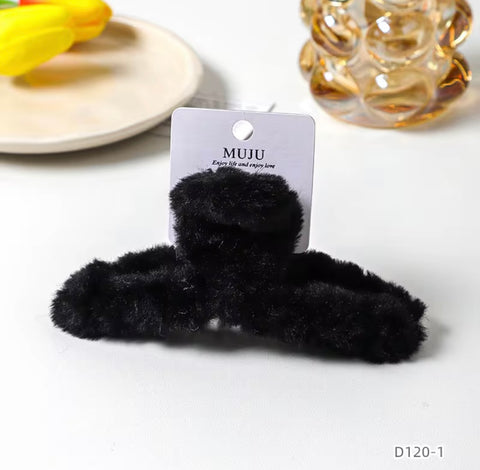 Muju Soft Rabbit Plush Clip Hair Claw Accessories | Muju In Lebanon