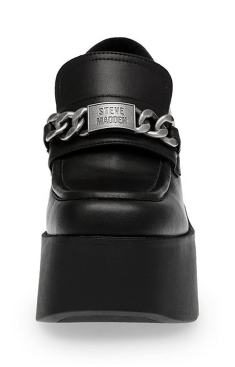 Steve Madden Women's Black Leather Libe Rate Heels | Steve Madden In Lebanon