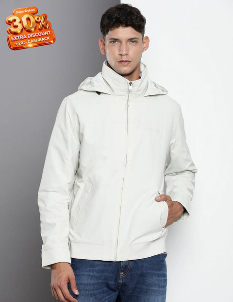 Tommy Hilfiger Men's Beige Water Resistant Bomber Jacket | Tommy Hilfiger In Lebanon
