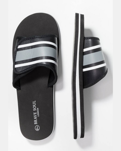 Brave Men's Black Slipper 101256469   AMS196  shr