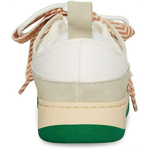 Steve Madden Women's White & Green Double Laced Roaring Sneakers |Steve Madden In Lebanon