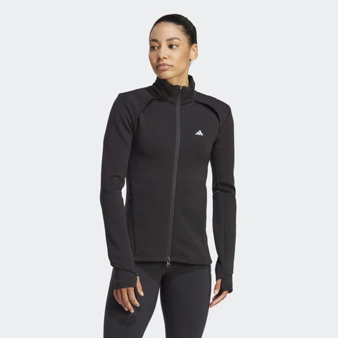Adidas Women's Black Plus Size Cover Up Training Jacket | Adidas In Lebanon