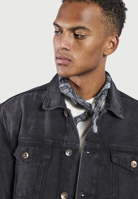Rebel Men's Black Denim Jacket | Rebel In Lebanon