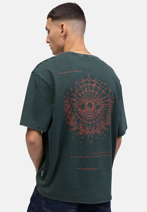 Redefined Rebel Men's Pine Green Boxy Fit Johny T-Shirt | Redefined Rebel In Lebanon