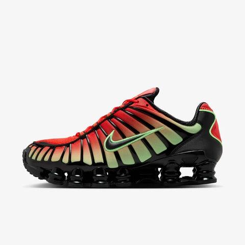 Nike Men’s Red & Lime Green Gradient Shox TL Sneaker | Nike in Lebanon