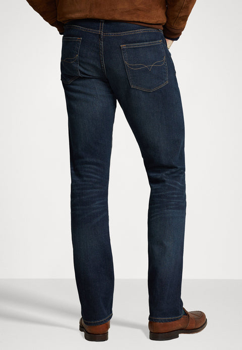 Polo Ralph Lauren Men's Dark Blue Varick Slim Fit Straight Stretch Jeans | Polo Ralph Lauren In Lebanon