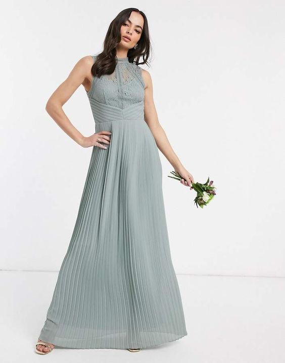 TFNC Women's Mint Green Dress AMF1072