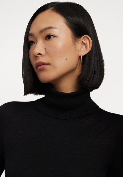 Lauren Ralph Lauren Women's Black High Neck Long Sleeve Top  |Lauren Ralph Lauren In Lebanon