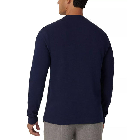 Lacoste Men's Navy Waffle Knit Thermal Blouse | Lacoste In Lebanon